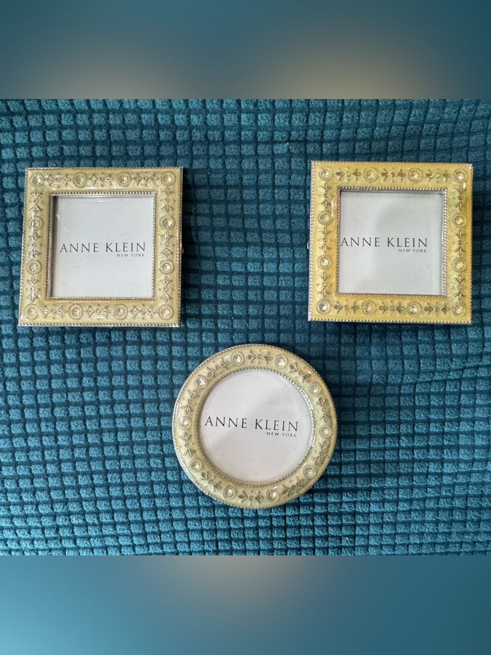 Trio 3 Anne Klein New York mini jeweled enamel frames